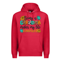 Cardinal Being a Grandma Makes My Life Complete Premium Hoodie - MaliasSmallBusiness