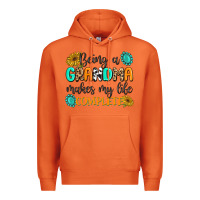 Carrot Being a Grandma Makes My Life Complete Premium Hoodie - MaliasSmallBusiness