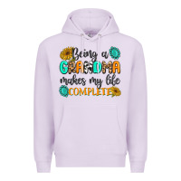Lilac Being a Grandma Makes My Life Complete Premium Hoodie - MaliasSmallBusiness