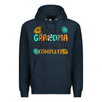 Navy Being a Grandma Makes My Life Complete Premium Hoodie - MaliasSmallBusiness