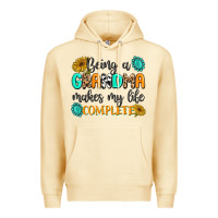 Pina Colada Being a Grandma Makes My Life Complete Premium Hoodie - MaliasSmallBusiness