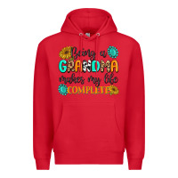 Red Being a Grandma Makes My Life Complete Premium Hoodie - MaliasSmallBusiness