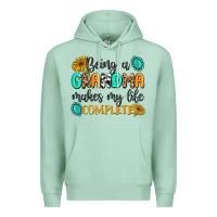 Seafoam Being a Grandma Makes My Life Complete Premium Hoodie - MaliasSmallBusiness