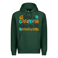 Sports Green Being a Grandma Makes My Life Complete Premium Hoodie - MaliasSmallBusiness