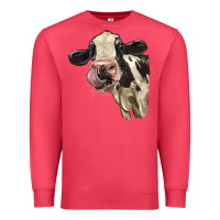 Cardinal Cute Holstein Heifer Premium Sweatshirt - LillyAllenDesigns
