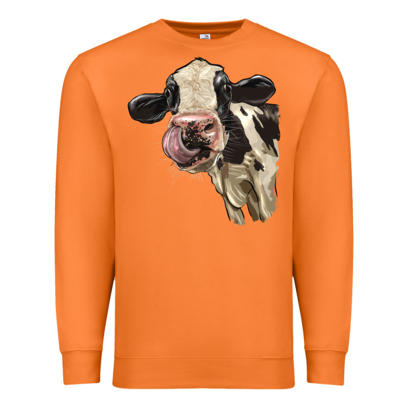 Cute Holstein Heifer Premium Sweatshirt by LillyAllenDesigns | Teevron