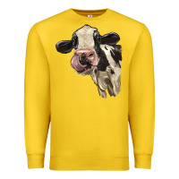 Lemon Cute Holstein Heifer Premium Sweatshirt - LillyAllenDesigns