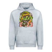 Heather Grey Happy Easter 2023 Urban Hoodie - LillyAllenDesigns