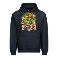 Navy Happy Easter 2023 Urban Hoodie - LillyAllenDesigns