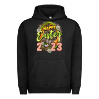 Pigment Black Happy Easter 2023 Urban Hoodie - LillyAllenDesigns
