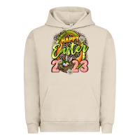 Pigment French Oak Happy Easter 2023 Urban Hoodie - LillyAllenDesigns