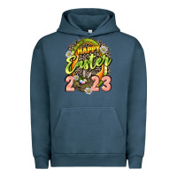 Pigment Midnight Navy Happy Easter 2023 Urban Hoodie - LillyAllenDesigns