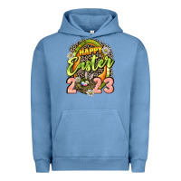 Pigment Pebble Blue Happy Easter 2023 Urban Hoodie - LillyAllenDesigns