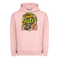 Pigment Salmon Happy Easter 2023 Urban Hoodie - LillyAllenDesigns