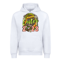 White Happy Easter 2023 Urban Hoodie - LillyAllenDesigns