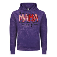 Cloud Purple this mama wears her heart on her gleeve Vintage Hoodie - MaliasSmallBusiness