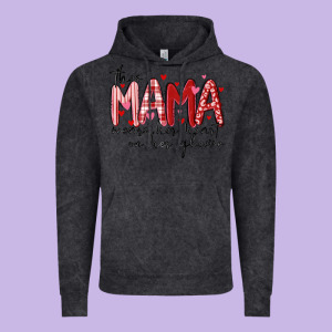 This Mama Wears Her Heart On Her Gleeve Vintage Hoodie Designed By Maliassmallbusiness