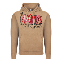 Vintage Coffee this mama wears her heart on her gleeve Vintage Hoodie - MaliasSmallBusiness