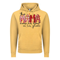 Vintage Mustard this mama wears her heart on her gleeve Vintage Hoodie - MaliasSmallBusiness