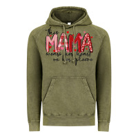 Vintage Olive this mama wears her heart on her gleeve Vintage Hoodie - MaliasSmallBusiness