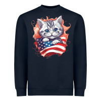 Navy cat6 Heavyweight Sweatshirt - Unal Design