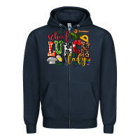 Navy school lunch lady Zipper Hoodie - AdoDesignShop