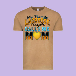 My Favorite Lacrosse Player Calls Me Mom Vintage Tee Designed By Zillion Design Studio