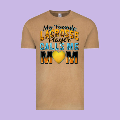 My Favorite Lacrosse Player Calls Me Mom Vintage Tee Designed By Zillion Design Studio