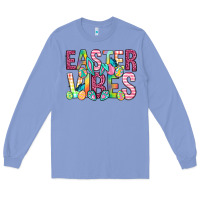 Colony Blue Easter vibes Easter Day Long Sleeve Tee - Neo Western