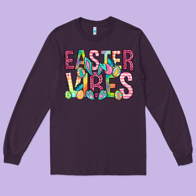 Easter Vibes Easter Day Long Sleeve Tee Designed By Neo Western