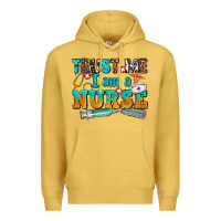 Antique Gold trust me i am a nurse Premium Hoodie - AdoDesignShop