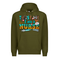 Army Green trust me i am a nurse Premium Hoodie - AdoDesignShop