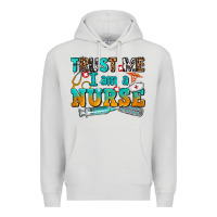 Dove Grey trust me i am a nurse Premium Hoodie - AdoDesignShop