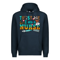 Navy trust me i am a nurse Premium Hoodie - AdoDesignShop