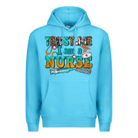 Ocean Blue trust me i am a nurse Premium Hoodie - AdoDesignShop