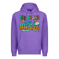 Purple trust me i am a nurse Premium Hoodie - AdoDesignShop