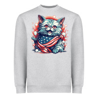 Heather Grey cat7 Heavyweight Sweatshirt - Unal Design