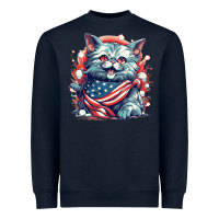 Navy cat7 Heavyweight Sweatshirt - Unal Design