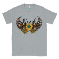 Heather Grey blessed mom Classic Tee - SublimationCraftShop