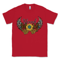 Red blessed mom Classic Tee - SublimationCraftShop