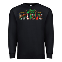 Black believe santa claus christmas Premium Sweatshirt - Jasminsmagicworld