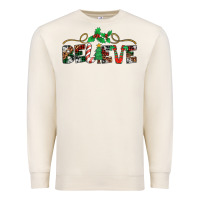 Sandshell believe santa claus christmas Premium Sweatshirt - Jasminsmagicworld