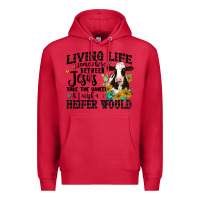 Cardinal living life somewhere between jesus take the wheel Premium Hoodie - MaliasSmallBusiness