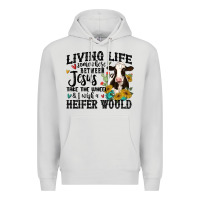 Dove Grey living life somewhere between jesus take the wheel Premium Hoodie - MaliasSmallBusiness