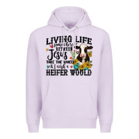 Lilac living life somewhere between jesus take the wheel Premium Hoodie - MaliasSmallBusiness
