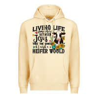 Pina Colada living life somewhere between jesus take the wheel Premium Hoodie - MaliasSmallBusiness