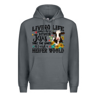 Rock living life somewhere between jesus take the wheel Premium Hoodie - MaliasSmallBusiness