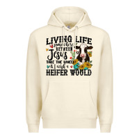 Sandshell living life somewhere between jesus take the wheel Premium Hoodie - MaliasSmallBusiness