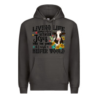 Smoke living life somewhere between jesus take the wheel Premium Hoodie - MaliasSmallBusiness