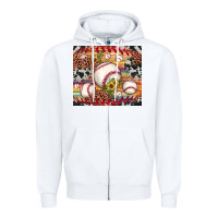 White baseball leopard cowhide sunflower Zipper Hoodie - JahusDesignShop